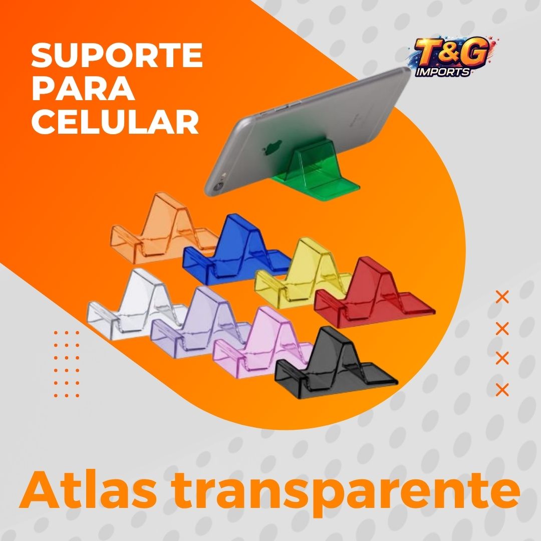 Kit 25 Suportes em Acrílico Premium | Universal & Ergonômico